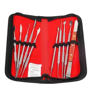 Chinese Manufacturers Manual Dental Stainless Steel Instruments 10 Piece Wax Pattern Carving Knife Set CE Certified