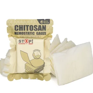 Chitosan Hemostatic Gauze Dressing Stops Severe Arterial Bleeding With Only 60 Seconds Compression
