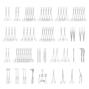 Class I Non-active 77pcs Laparotomy Medical Surgical Instruments Set