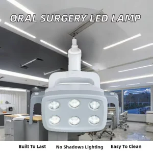 Clinic Surgical Oral 6 Electric Metal Led Lamp Dental Unit Shadowless Operating Examination Ceiling Light for Surgery