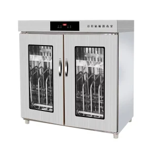 Commercial Stainless Steel Tableware Knife Ozone Disinfection Cabinet UV Lamp Knife Sterilizer for Catering Restaurant Kitchen