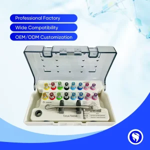 Complete Oral Surgery Instrument Set with Torque Wrench and 16 Interchangeable Implant Drivers for Universal Prosthetic Work
