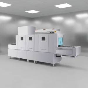 Conveyor Dishwasher Stainless Steel 304 3000 Items/hour High Temperature Steam Sterilization