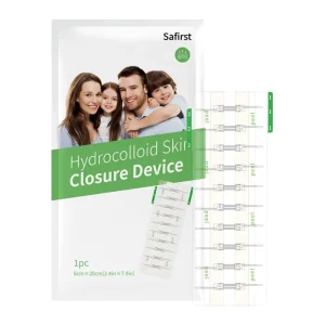 Cross border Hydrocolloid Wound Anastomosis Device Sutures Free Bidirectional Pull Back Reversible Retraction Assisted Wound