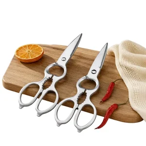 Custom Logo Detachable Multifunctional Stainless Steel Heavy Duty Kitchen Shears Scissors For Meat