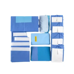 Custom SMS Disposable Sterile Surgical Drapes Knee Arthroscopy Surgical Drape with Fenestration Other Medical Consumables