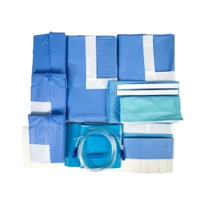 Custom SMS Medical Disposable Sterile Surgical Drapes with Fenestration
