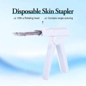 Customizable Disposable Skin Stapler with a Rotating Head for Multi-angle Complex Wound Suturing