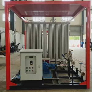 Customizable Oxygen Cylinder Filling Skid with Variable Pressure Vaporizer for Medical and Industrial Gas Supply Stations