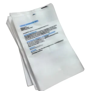 Customize Medical Grade White Transparent PE Bag for Urine Drainage Packaging