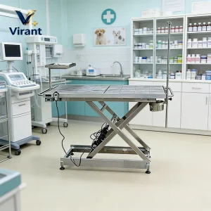 Customized Orthopedic Veterinary Operating Table Stainless Steel Electric Lift Large Animal Dog Surgical Procedures CE Certified