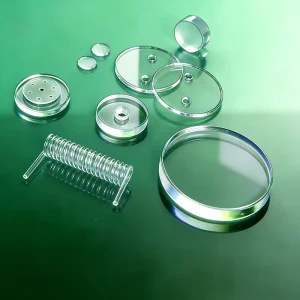Customized Thickness High Temperature Welding Sight Glass Quartz Observation Window Fused Quartz Glass Plate Circular Shape
