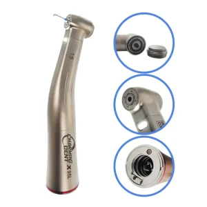 Dental 1:5 Contra Angle Handpiece With LED Fiber Optic Dental Increasing Red Ring Handpieces
