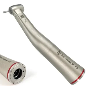 Dental 1 5 Optic Fiber X95L Inner Channel Water Spray Red Ring Manual Metal Low Speed Contra Angle Handpiece
