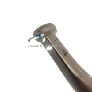 Dental High Speed 1:5 Contra Angle Handpiece with LED Fiber Optic Stainless Steel Ceramic Bearing Electric Motor