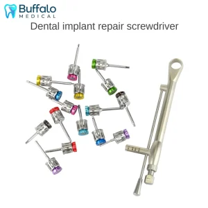 Dental Implant Screwdriver Kit Manual Stainless Steel Oral Surgery Instrument for Universal Teeth Repair