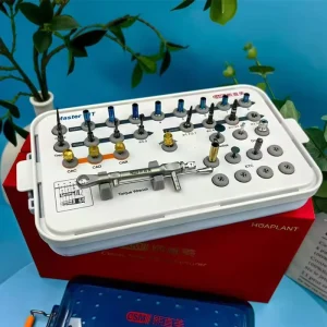 Dental Implant Surgical Kit Medical Grade Stainless Steel Tool Set with Autoclavable Sterilization Box