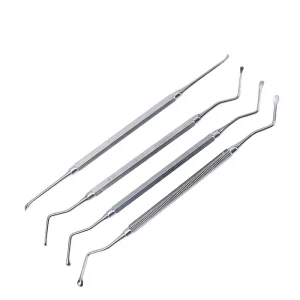 Dental Instruments Double Ended Spoons Stainless Steel Restorative Surgical Dental Curette