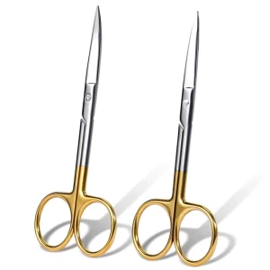 Dental Instruments Stainless Steel Medical Surgical Scissors Straight Curved Tip Extra Sharp Cutting Edges Forceps