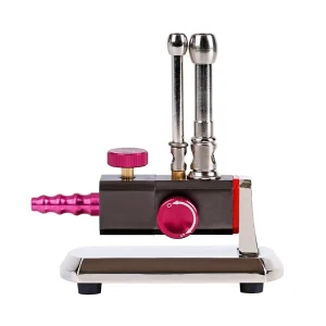 Dental Lab Gas Burner Portable Natural Gas Light Mini Bunsen Burner Double Tube Rotatable Laboratory Heating Tool