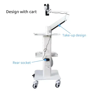 Dental Medical Video Microscope with Digital Camera Head mounted Design LED Lights ENT Surgical Use Electric Power