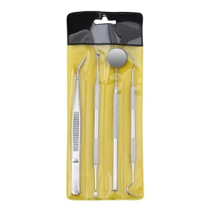 Dental Needle Mirror Tweezers Dental Instrument Surgical Dental Tools Tongue Scraper Oral Hygiene Care Kit