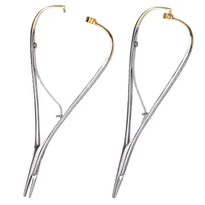Dental Stainless Steel Orthodontic Plier Straight Head Surgical Instrument Circular Needle Holder Forceps