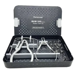 Dental Surgical Instruments Rubber Dam Kit of 16 Instruments for Adults MX3000