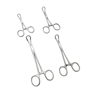 Dental Tweezers Cloth Towel Clamp Forceps 9 11 14 16cm Pointed Pliers Stainless Steel Micro Instruments