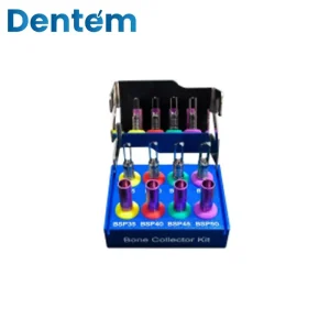 Dentem Dental Surgical Implant Kit Bone Collector Mini Burs Series Manual Instruments