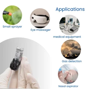 Diaphragm Pump DC Motor 3V 100~200 ML/min -30kPa Stainless Steel Low Pressure Gas Sampling Blood Pressure Medical Equipment