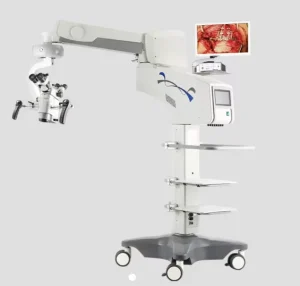 Digital Neurosurgery Surgical Microscope with Monitor with Achromatic Optical System