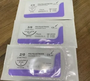 Disposable CEMarked Veterinary Use 2/0 3/0 4/0 45cm 75cm 90cm Absorbable Silk Nylon Polypropylene Surgical Sutures