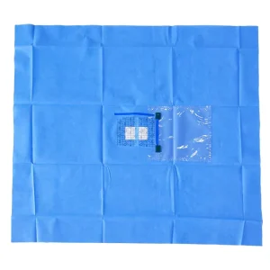 Disposable EO Sterile Surgical Eye Drape Pack Ophthalmic Surgery Class II Waterproof CE Certified Blue 45g SMS
