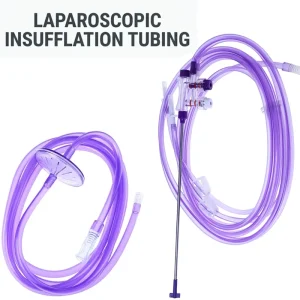 Disposable Laparoscopic Insufflation Kit with Needle DEHP Free Purple CO2 Gas Line Laparoscopic Surgical Instruments