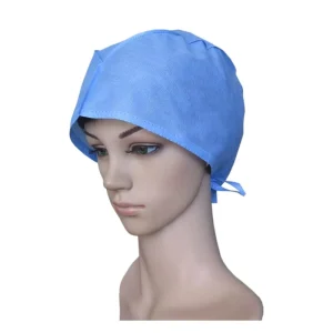 Disposable Nonwoven Medical Surgical Cap Boat Shape Ties Elastic CE Certified ISO13485 Certified Non Sterile Class I