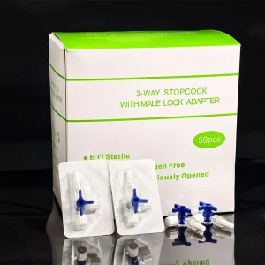 Disposable PVC 3 Way Surgical Flow Control Valve for Veterinary Use