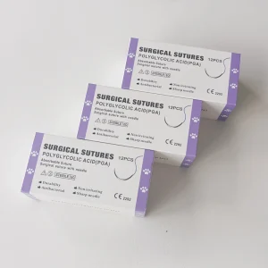 Disposable Pdo Surgical Products Absorbable Medical Suture Set with Needle