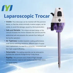 Disposable Surgical Blade Trocar For Laparoscopic Surgery With Sleeve 5 10 12 15 mm