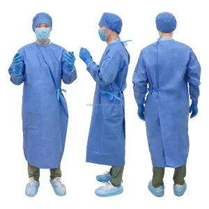 Disposable Surgical Gown SMMS Medical Protective Clothing Blue Hospital Operating Room