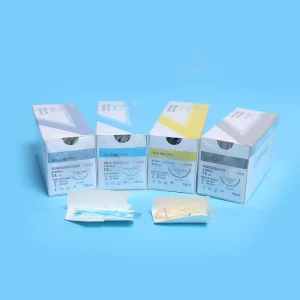 Disposable Veterinary Consumables Pet Surgical Sutures with Suture Needles for Pet Surgery