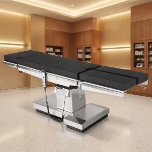Durable Electric Operating Table Electrostatic Sprayed Steel Frame L shape Handle Hospital Surgical CE Certified