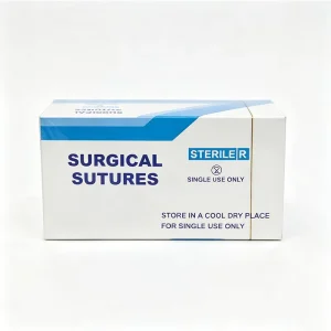 Durable Non Absorbable Surgical Thread Natural Silk Braided Five Year Shelf Life for Hospital