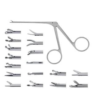 ENT Surgical Instruments 70mm Stainless Steel Manual Middle Ear Micro Forceps