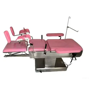 Electric 304 Stainless Steel Obstetrics Gynecology Table Surgical Operated Bed Electric Medical Exam Bed With Stirrups