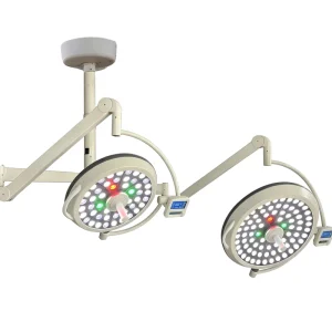 Electric Ceiling Double Dome Operating Lamp 160000 Lux 1m CRI Ra 96 3000-6700K Adjustable Color Temp Touch Control Panel