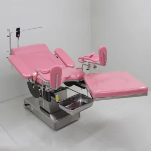 Electric Gynecological Operating Table Adjustable Stainless Steel Examination Bed Delivery Table