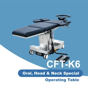 Electric Hydraulic Operating Table for Head & Neck Surgery Surgical Bed 304 Stainless Steel