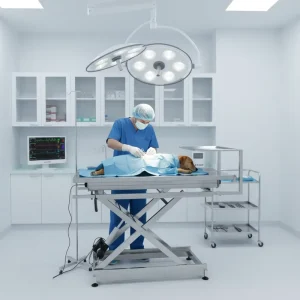 Electric Lift V Shape Veterinary Surgical Table 304 Stainless Steel Animal Operation Table for Pet Clinic Veterinary Equipment