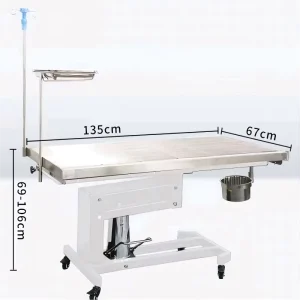 Electric Pet Surgery Table 304 Steel Veterinary Operation Table for Dogs Reusable OEM